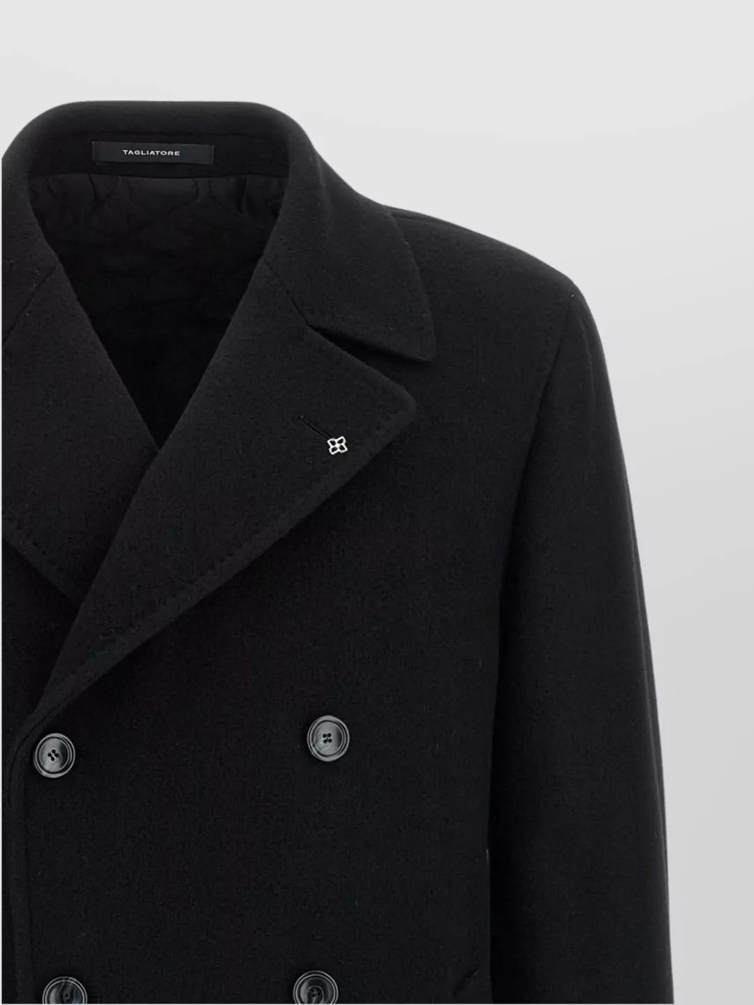 Tagliatore Belted Coat With Lapels And Pockets