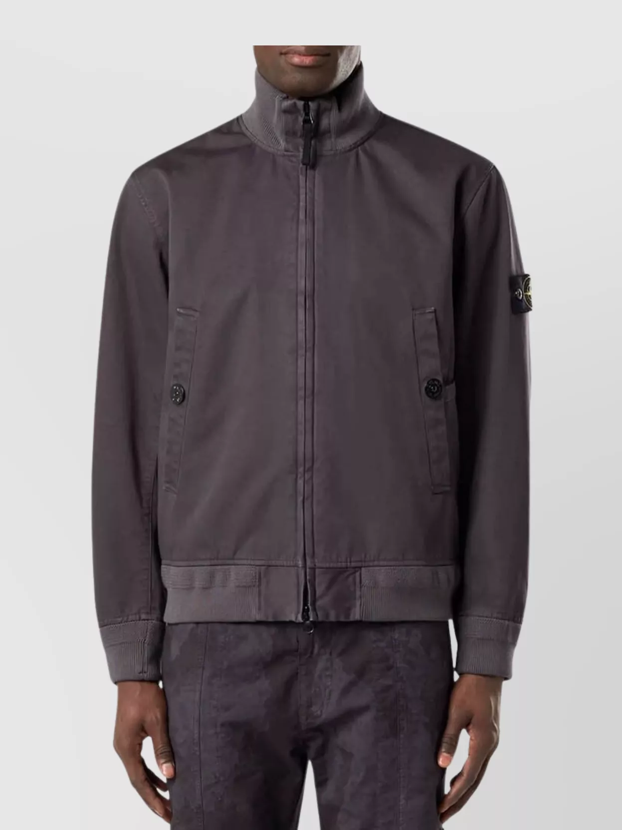 Stone Island Bomber Jacket Buttoned Pockets