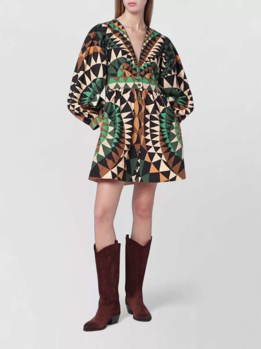 Farm Rio cotton mini dress