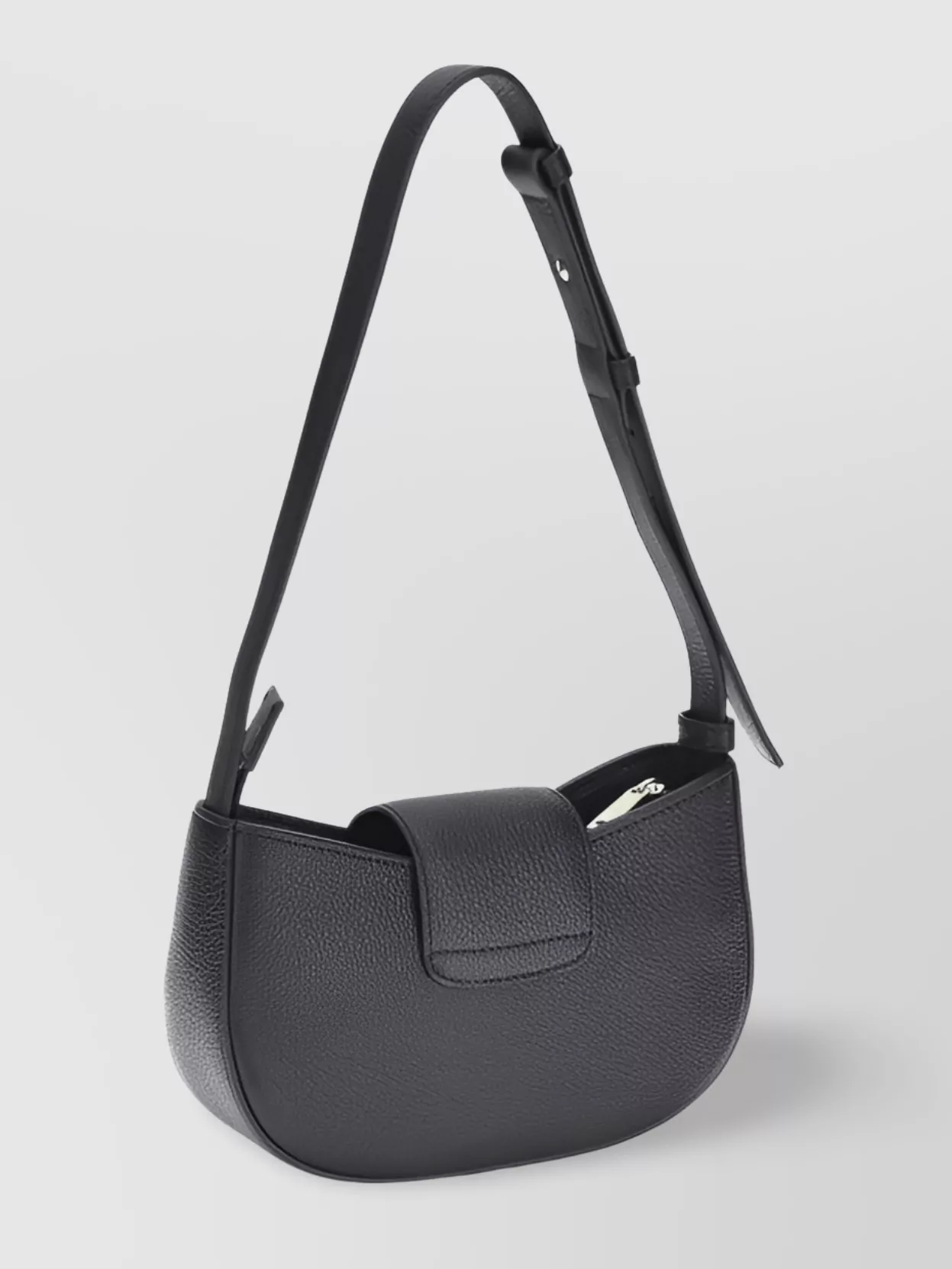 Ferragamo Gabry Black Calf Leather Shoulder Bag