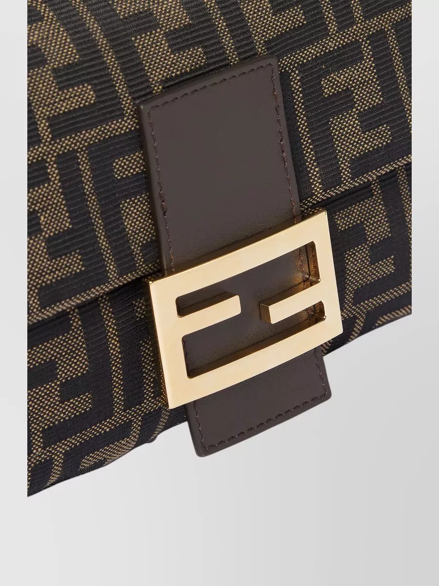 Fendi Baguette Cotton Clutch Bag