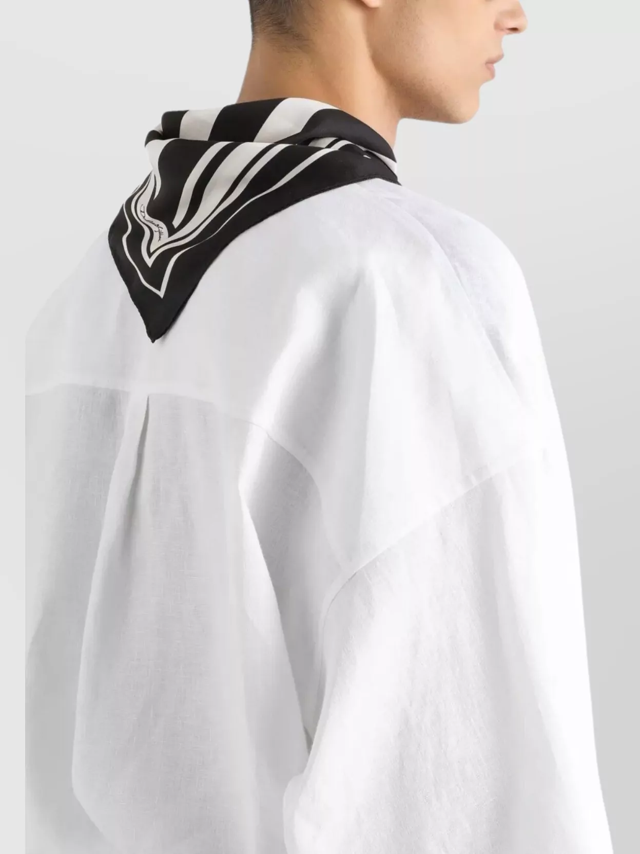 Dolce&Gabbana Shirt With Scarf Detail And Dropped Shoulders