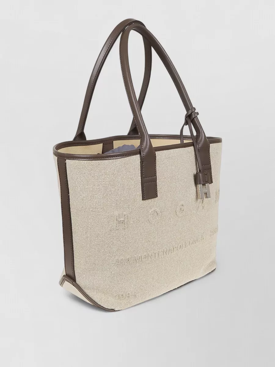 Hogan Small Linen Tote Bag