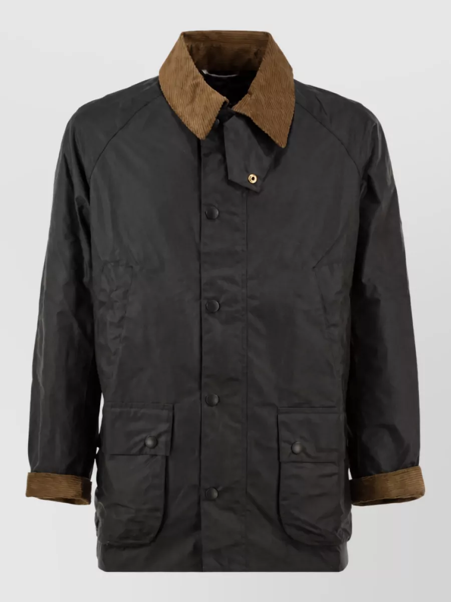 Barbour single breasted coat