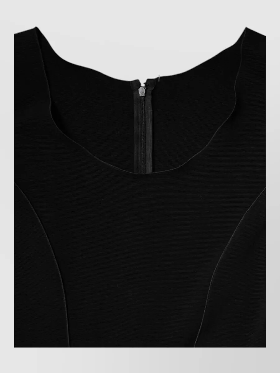 Emporio Armani Short-Sleeve Sheath Midi Dress