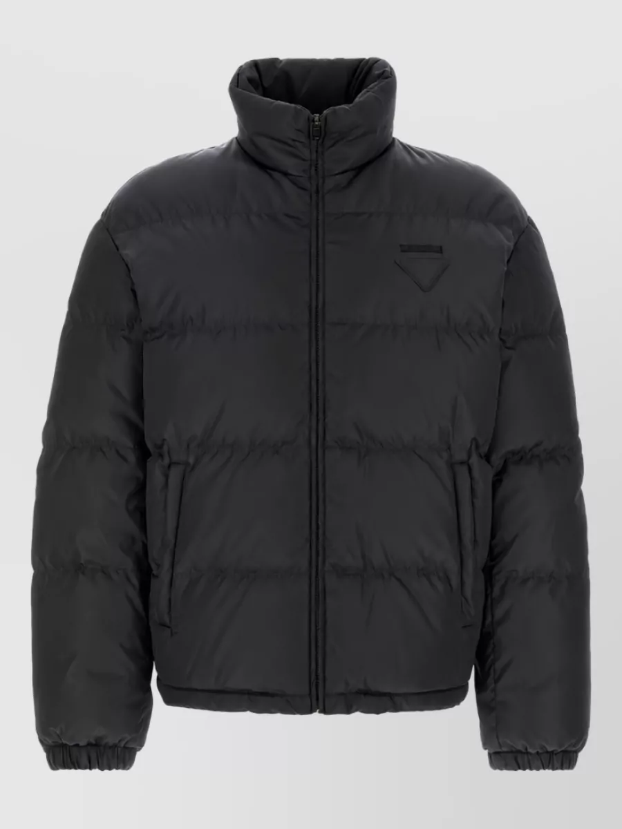 Prada down high-neck padded jacket