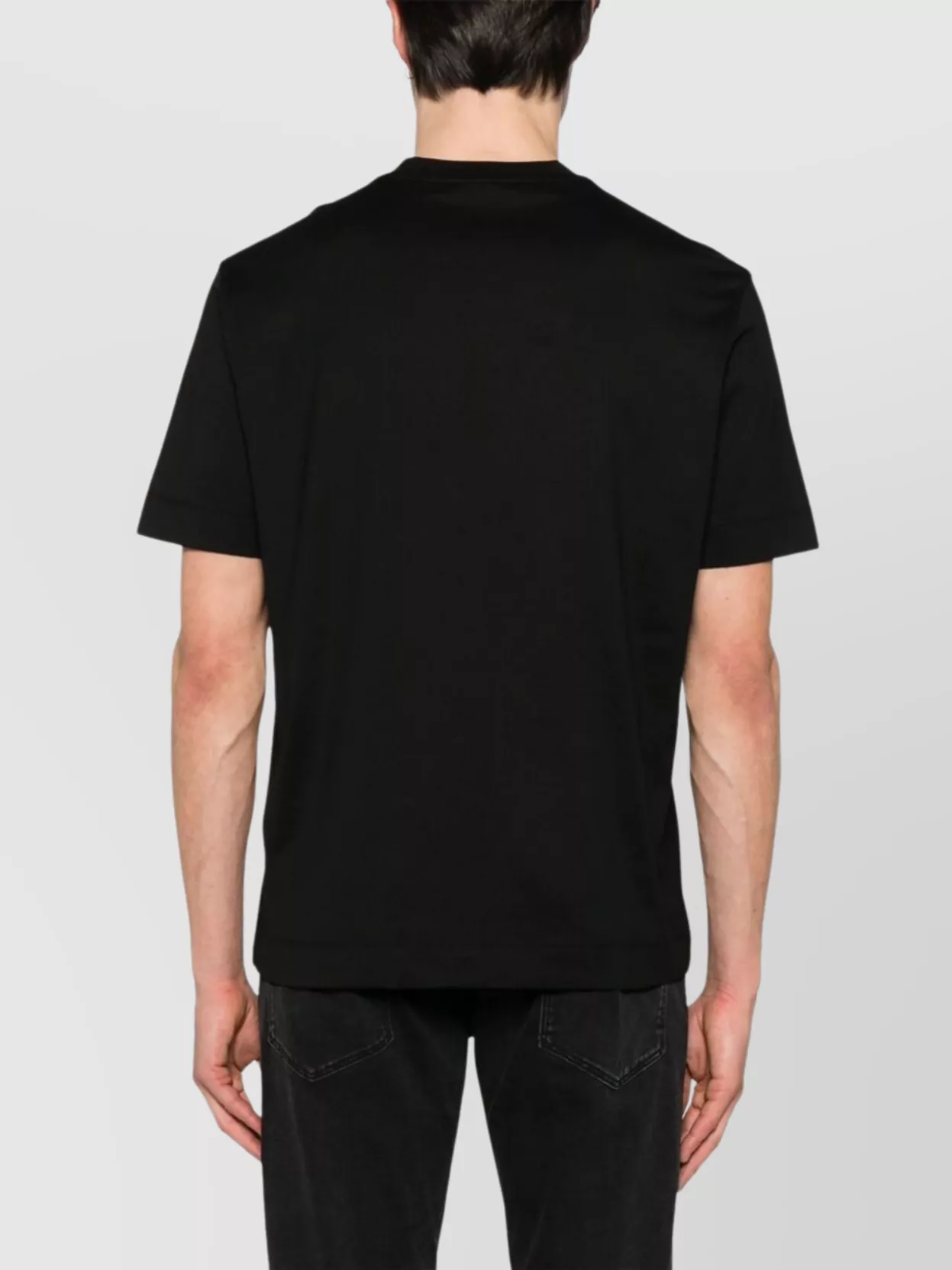Emporio Armani Crew Neck Short Sleeves Straight Hem