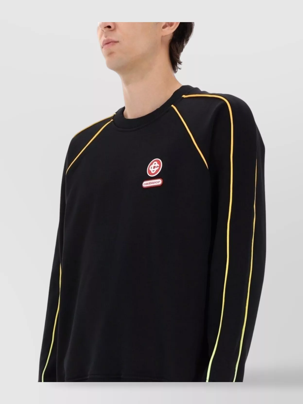 Casablanca Contrast Piping Raglan Sleeve Knitwear