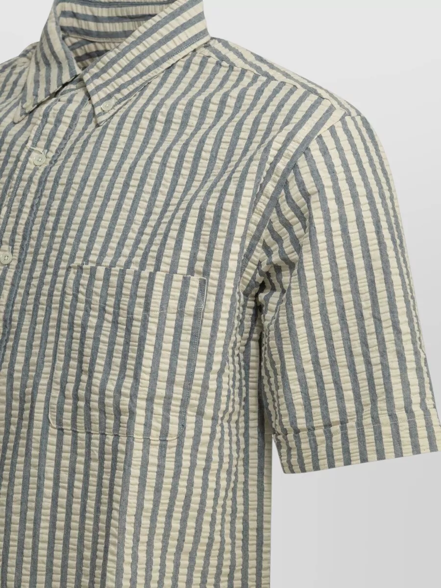 Beams Plus Cotton Seersucker Shirt