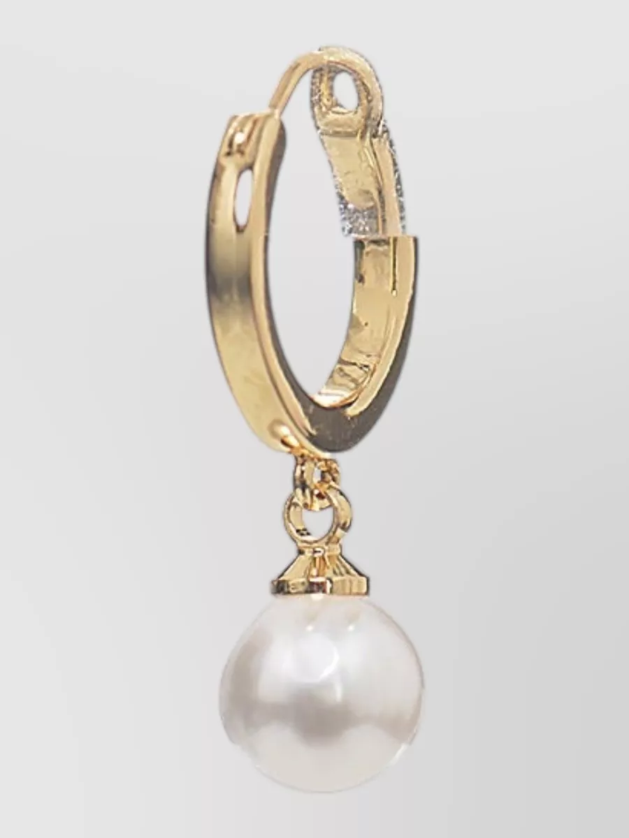 Self-Portrait Pearl Hoop Earrings