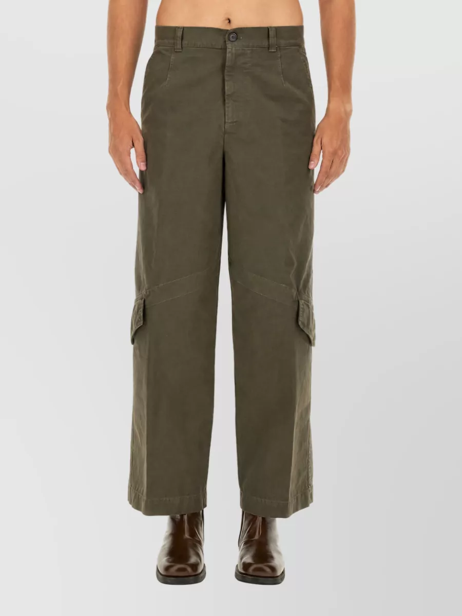 Dries Van Noten Cotton Wide-Leg Trousers