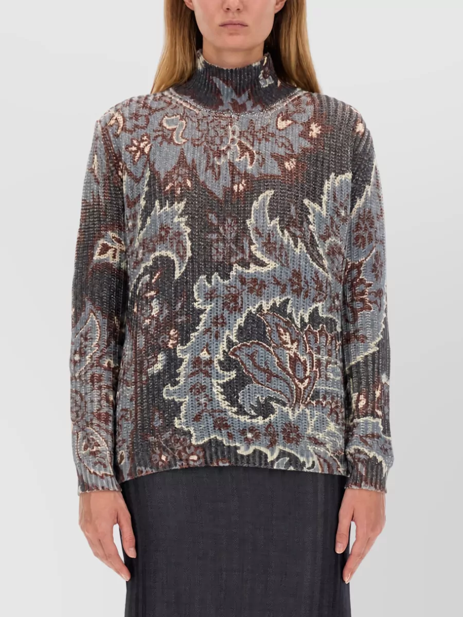 Etro printed wool sweater