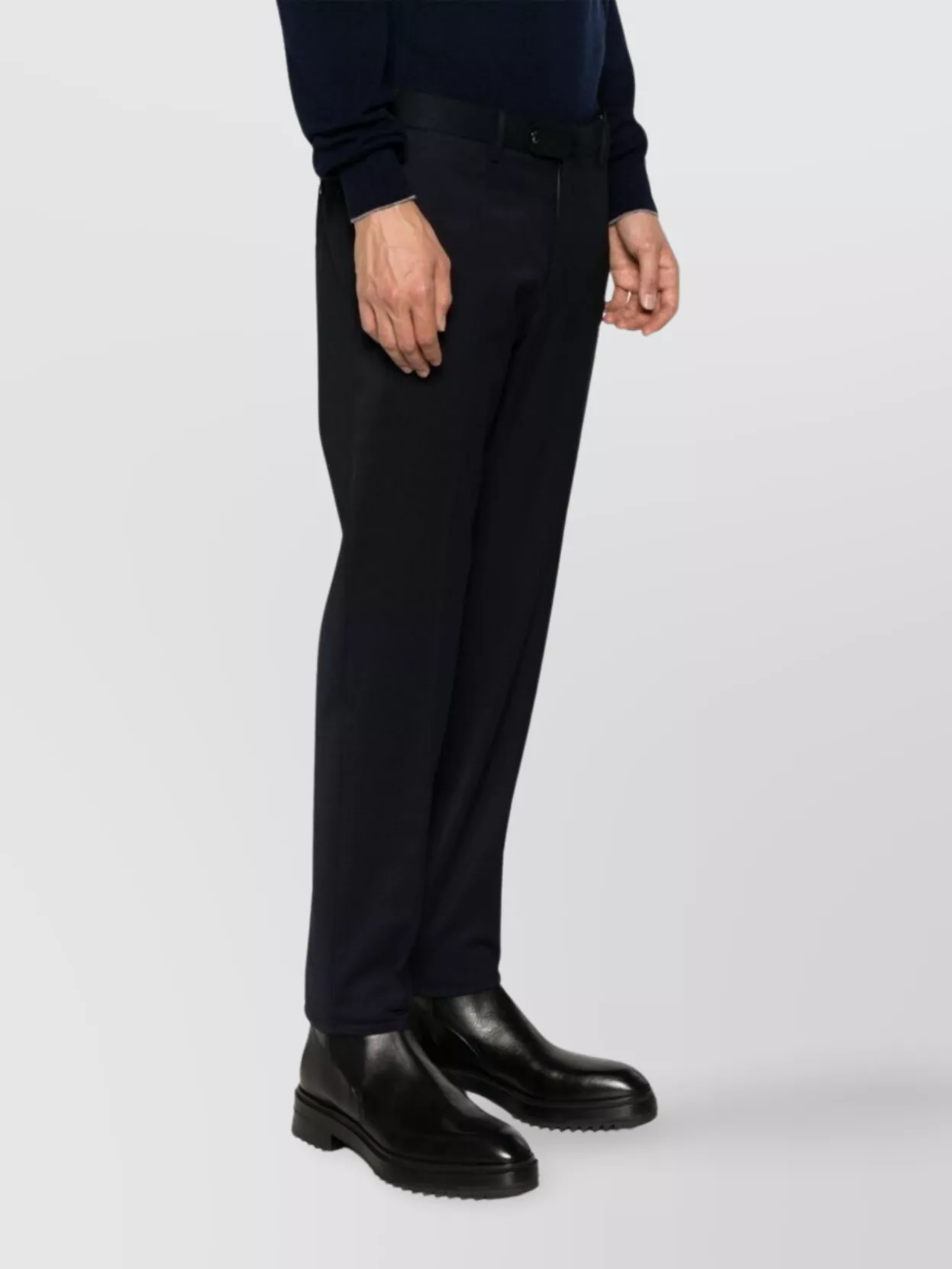 Pt Torino Straight Leg Trousers Featuring Pockets