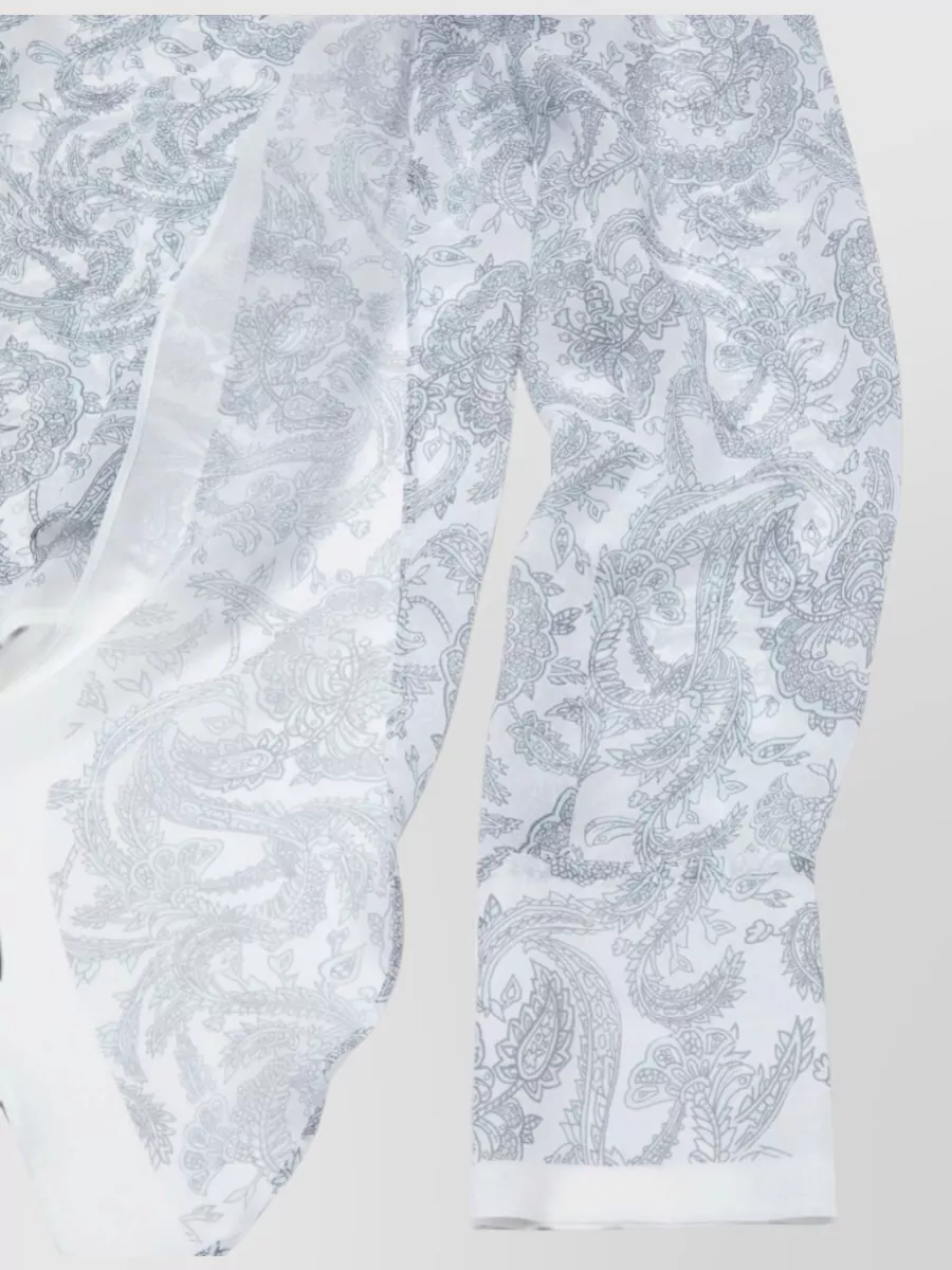 Acne Studios Paisley-Print Silk Cape Shirt