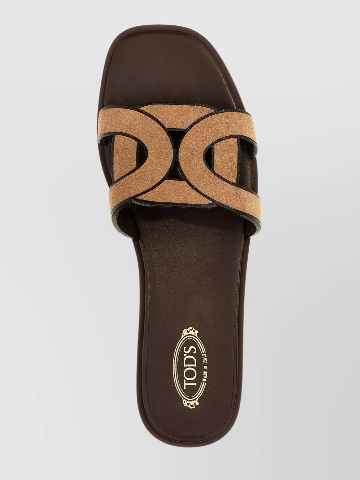 Tod's Double Strap Flat Sandals With Open Toe