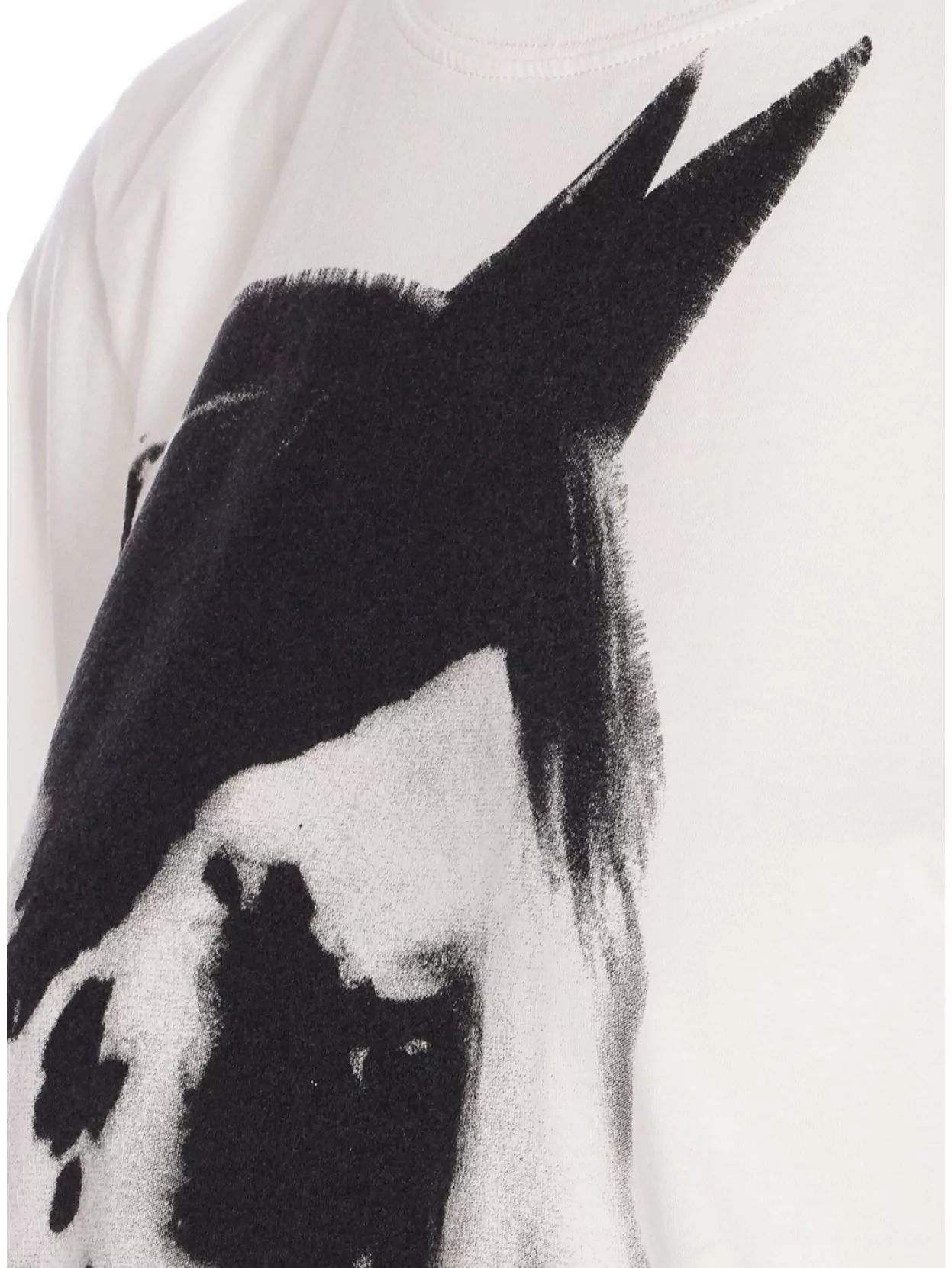 Pinko Crew Neck Short Sleeves Graphic Print Top In Gray