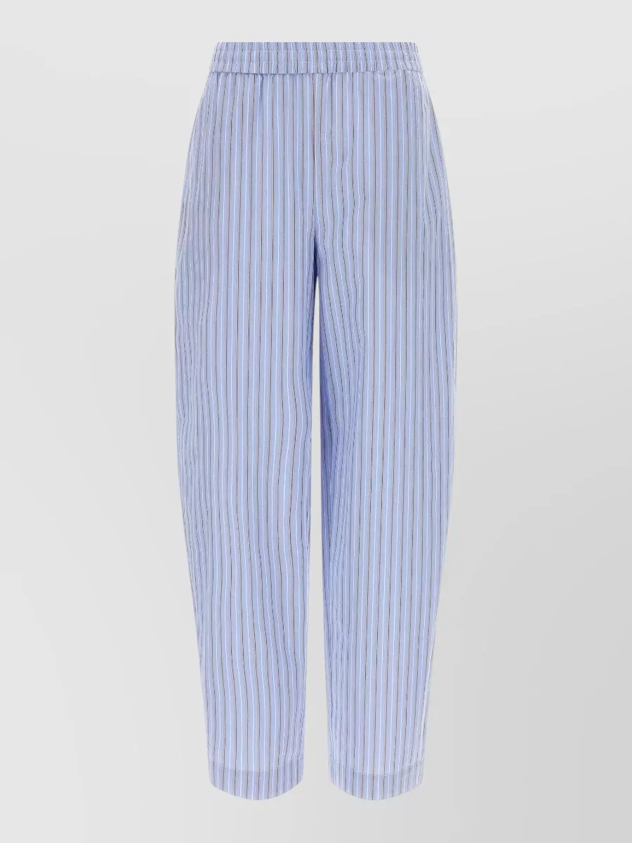 Rotate Birger Christensen Cotton Tapered Wide-Leg Pyjama Bottoms