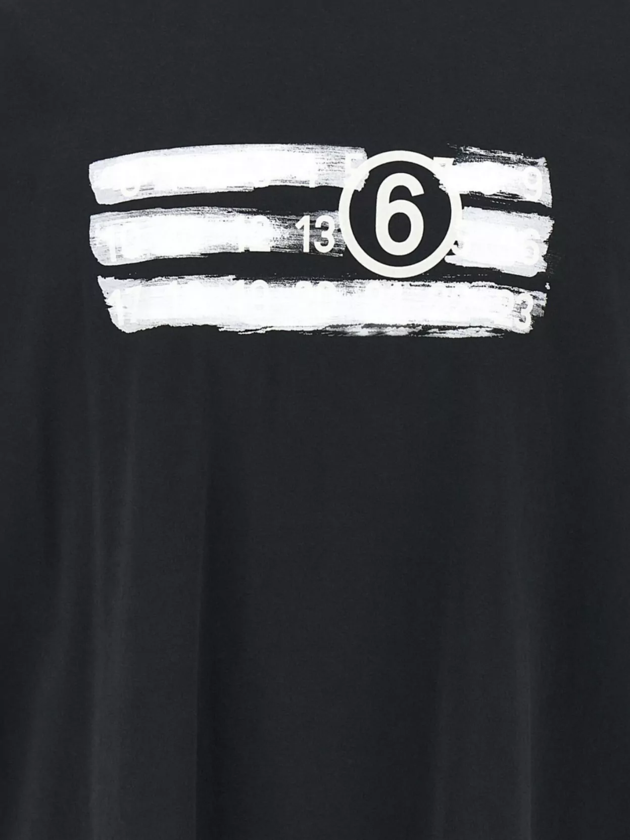 Mm6 Maison Margiela Numeric Print Crewneck T-shirt