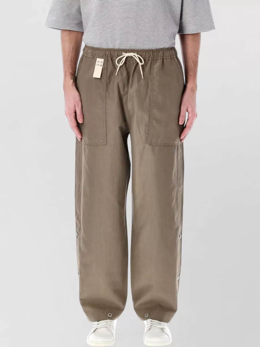 Comme Des Garçons Homme Wool Linen Loose Fit Trousers