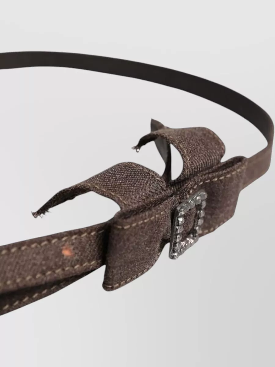 Ermanno Scervino Wool Bow Belt