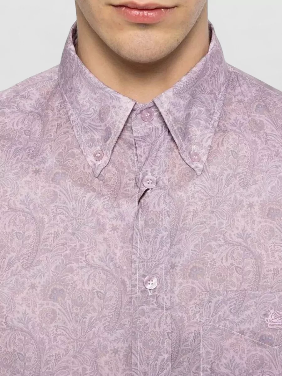 Etro Paisley Print Long-Sleeve Shirt