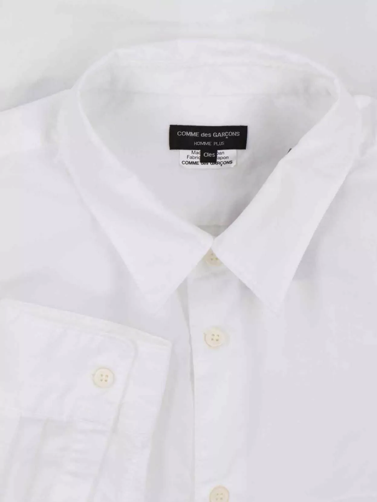 Comme Des Garçons Long Sleeve Shirt Featuring Button Cuffs