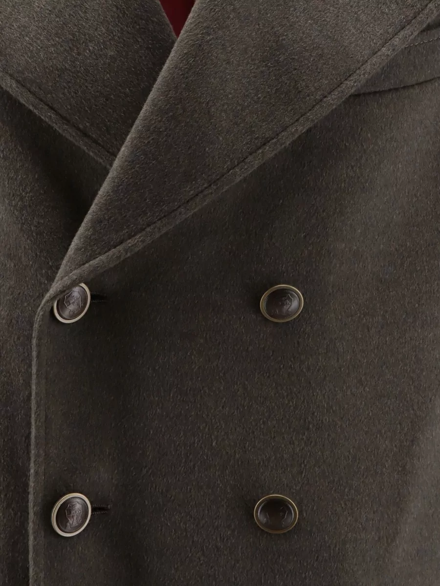 Brunello Cucinelli Virgin Wool Double-Breasted Suit Jacket