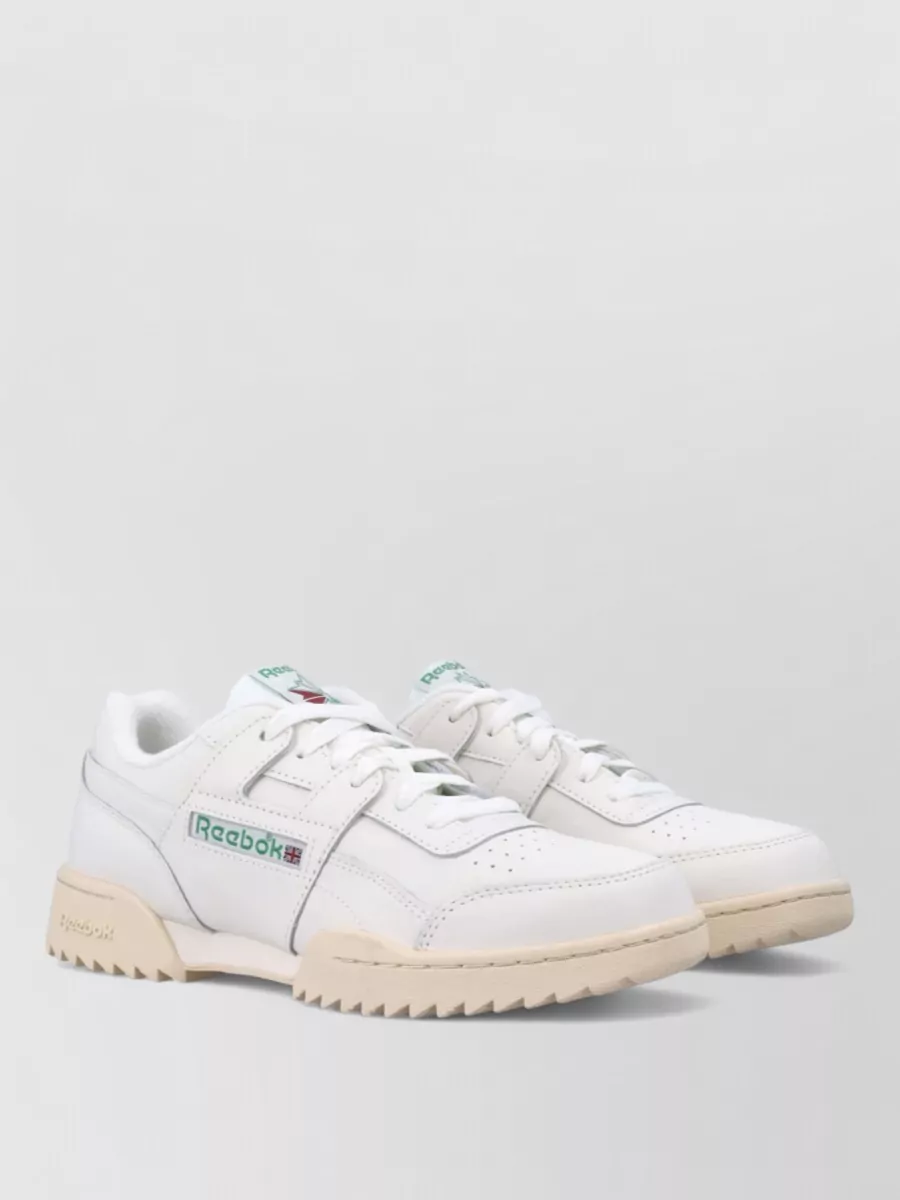 Reebok leather low-top lace-up sneakers