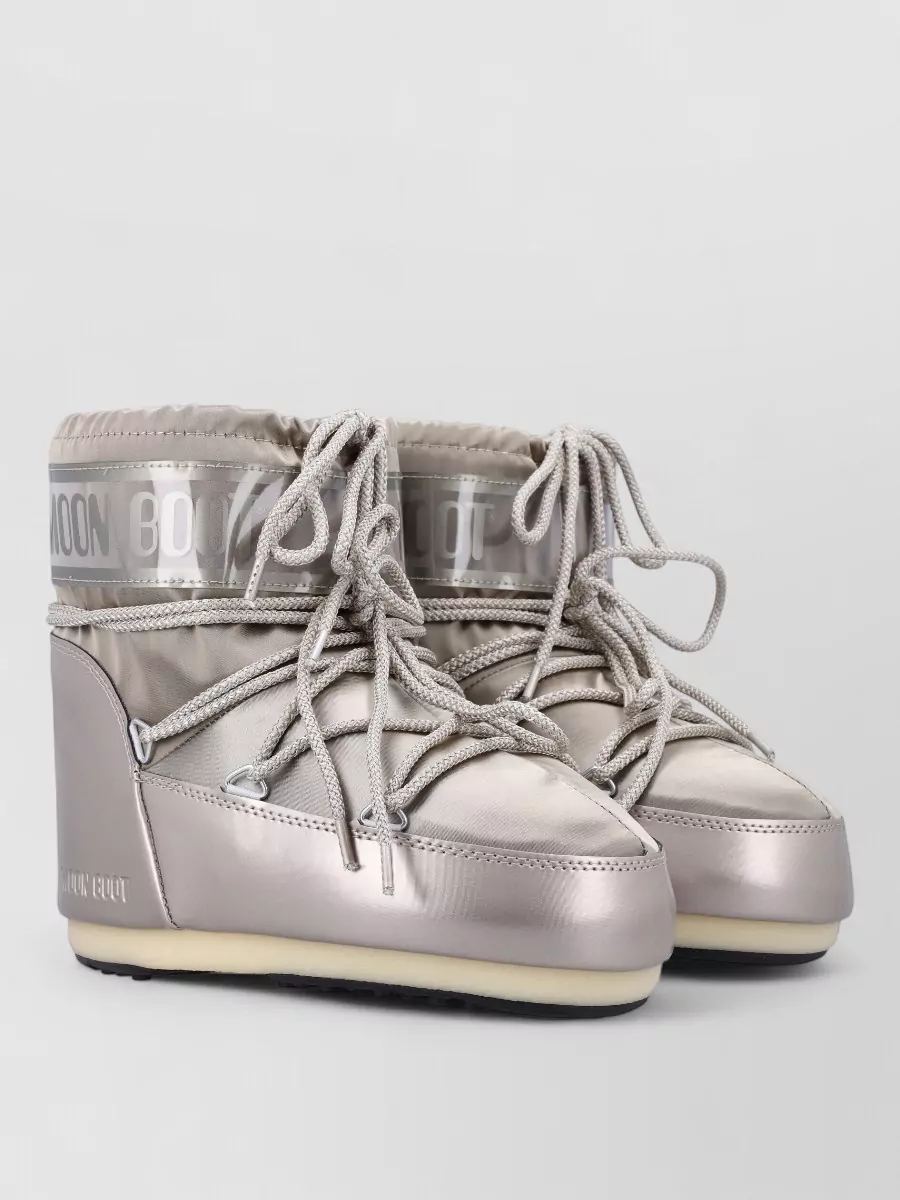 Moon Boot Satin Ankle Boots