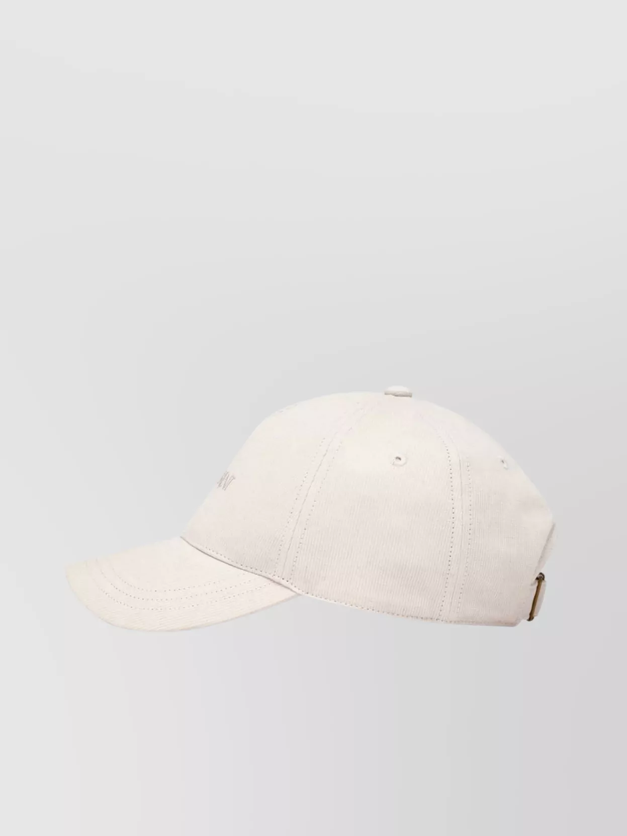 Saint Laurent Corduroy Beanie With Embroidery And Vents