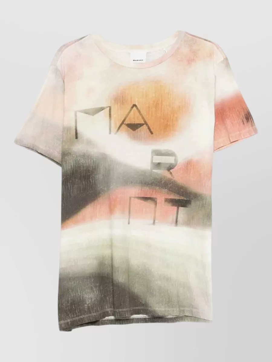 Isabel Marant Graphic-Print Cotton Crew-Neck T-Shirt