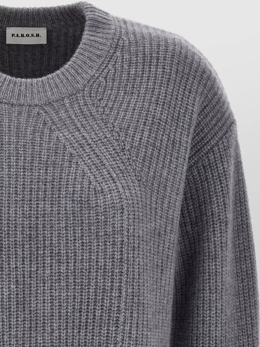 P.a.r.o.s.h. Cashmere Crewneck Long Sleeve Sweatshirt