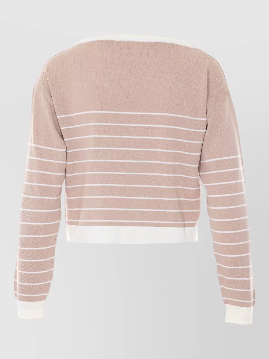 Liu Jo Striped Long-Sleeve T-Shirt
