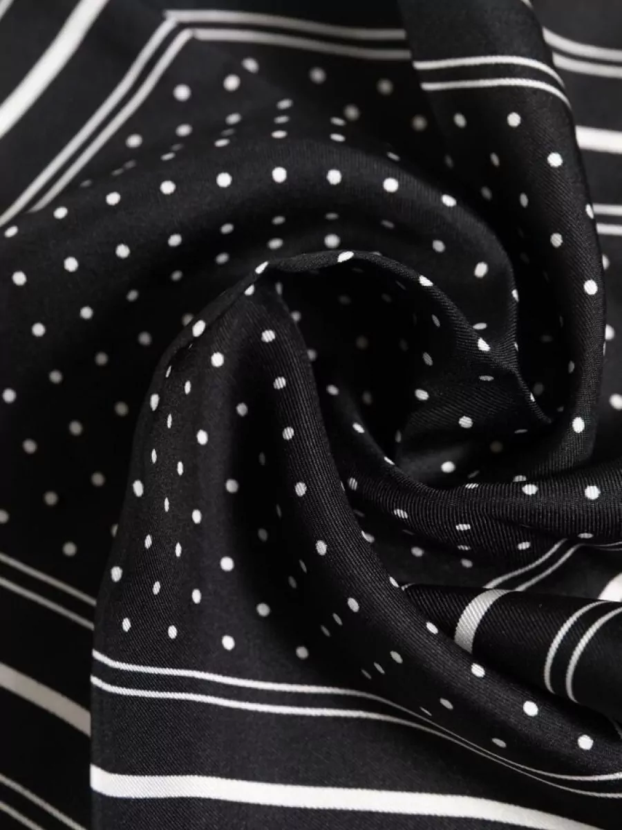 Dolce&Gabbana Silk Polka Dot Scarf