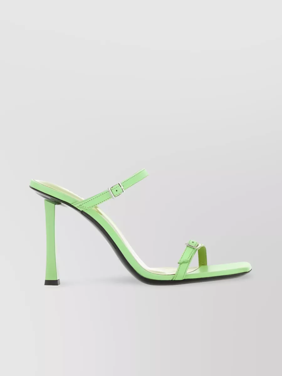 By Far 90mm Flick Leather Sandals In Pastel