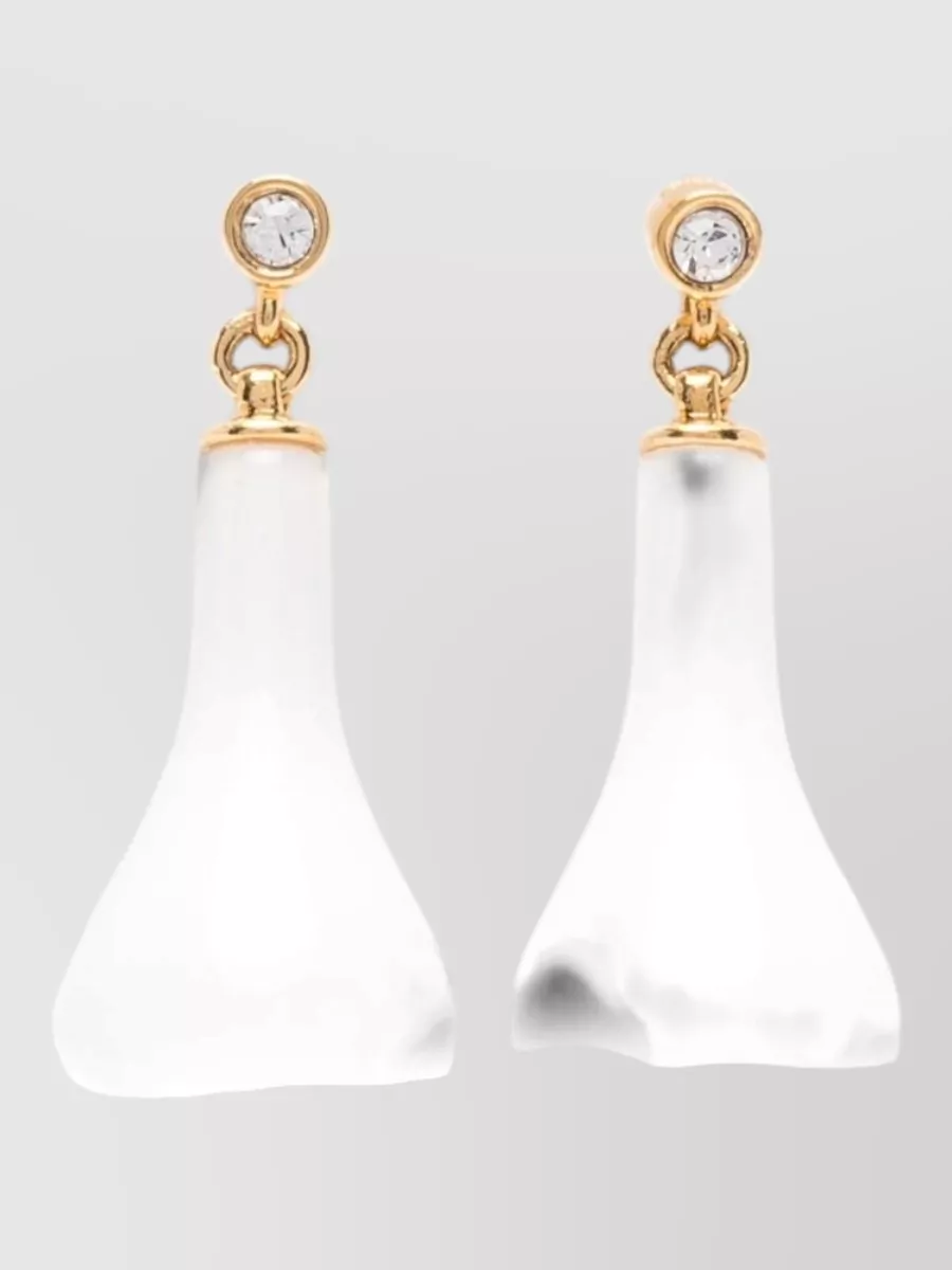 Totême crystal embellished drop earrings