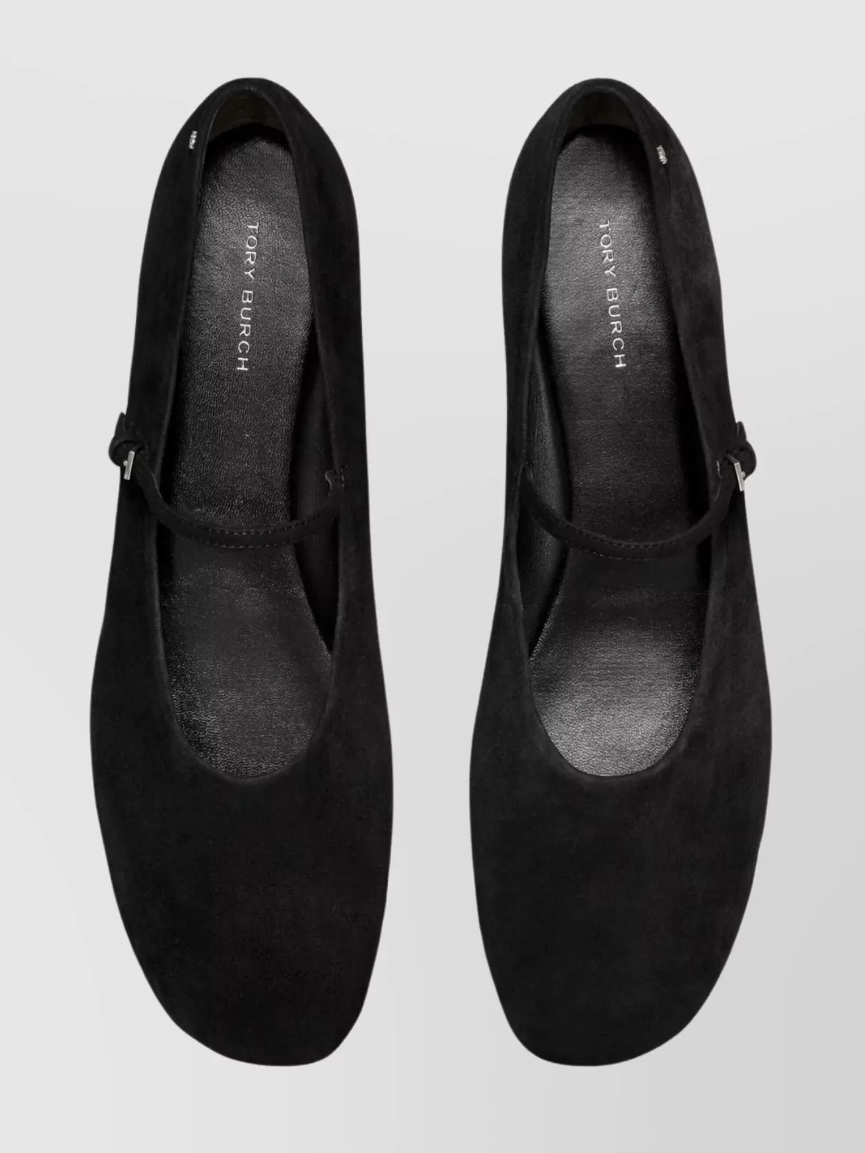 Tory Burch Black Ovine Leather Ballerina Shoes