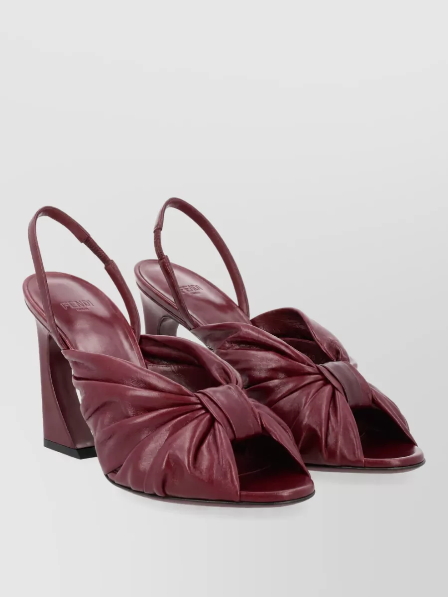 Fendi Leather Slingback Mules