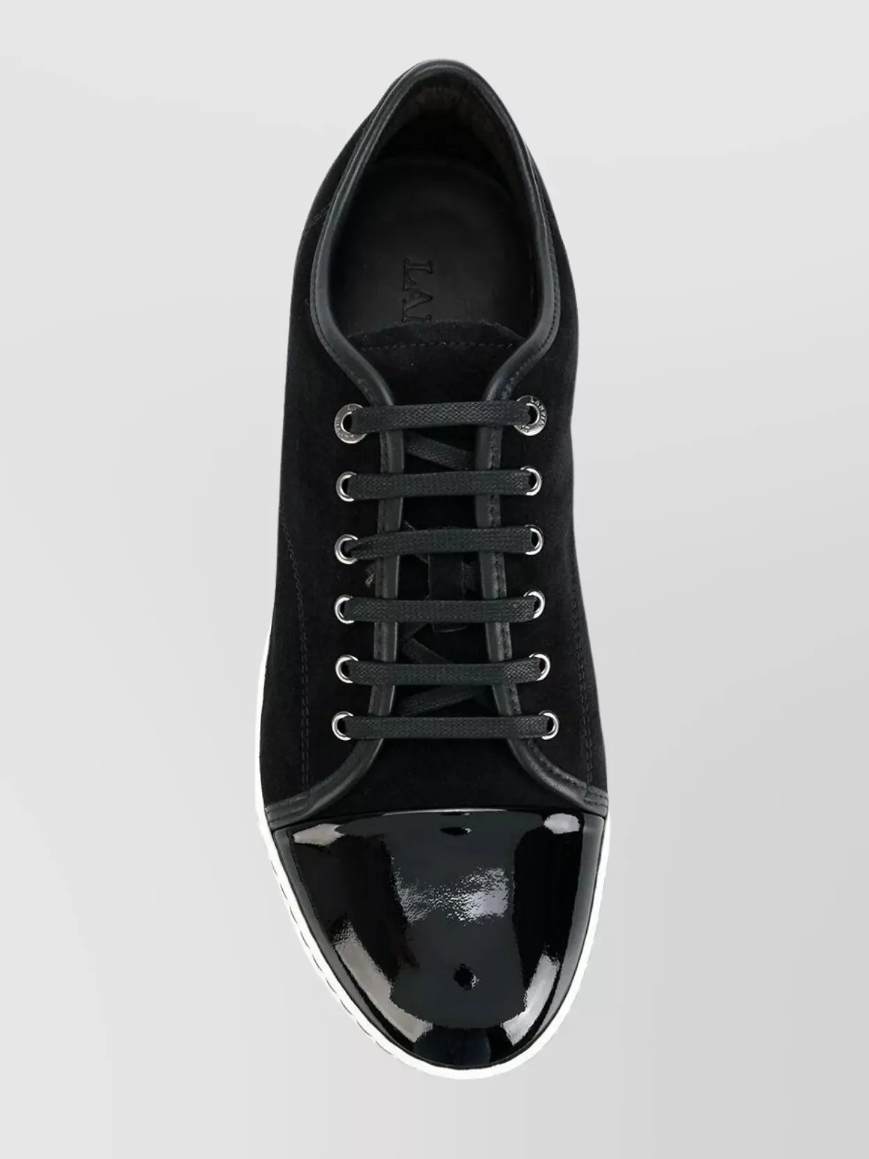 Lanvin Shiny Toe Leather Sneakers