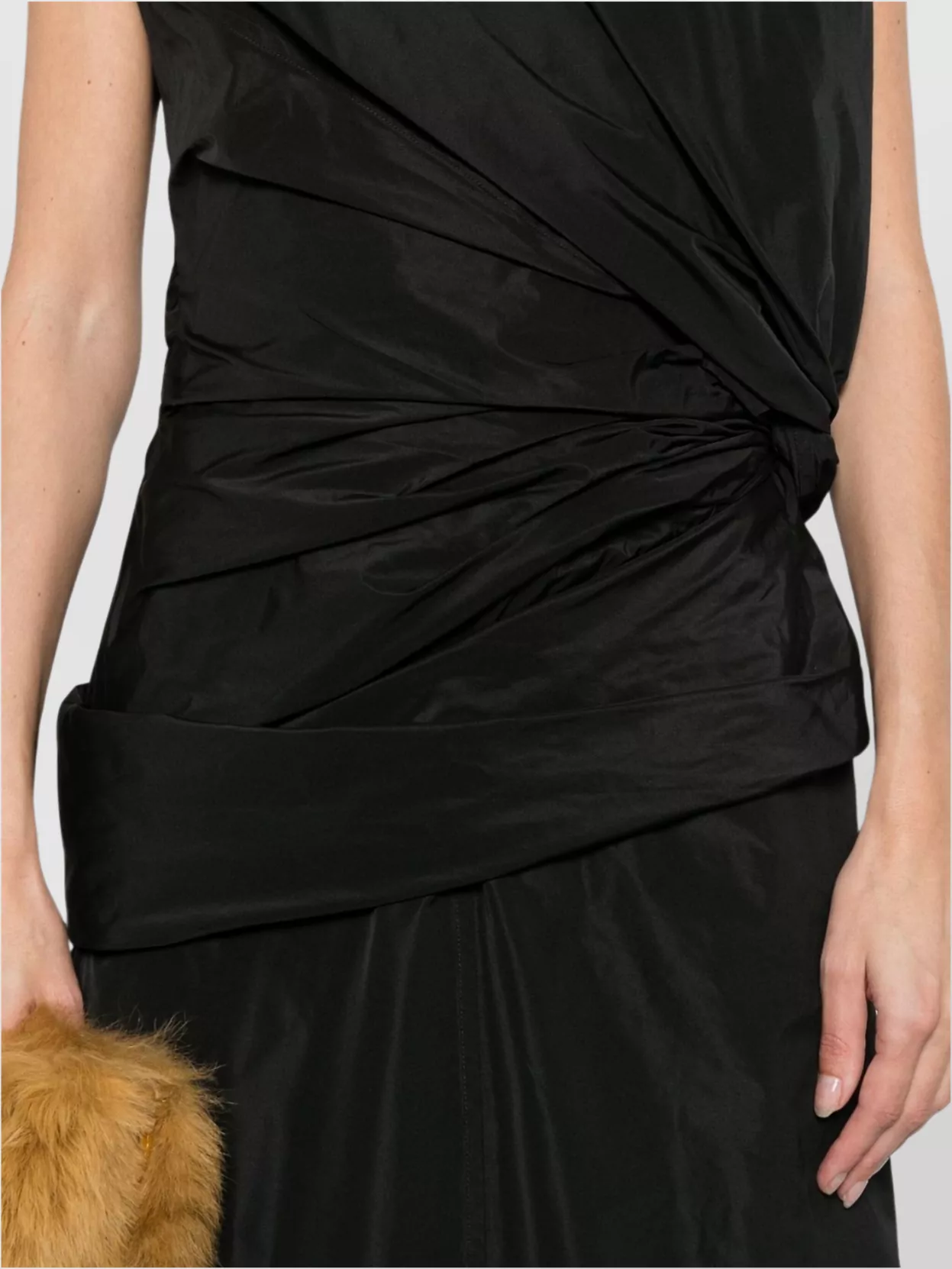 Jil Sander 194 Dress With Back Slit And Draped Detail