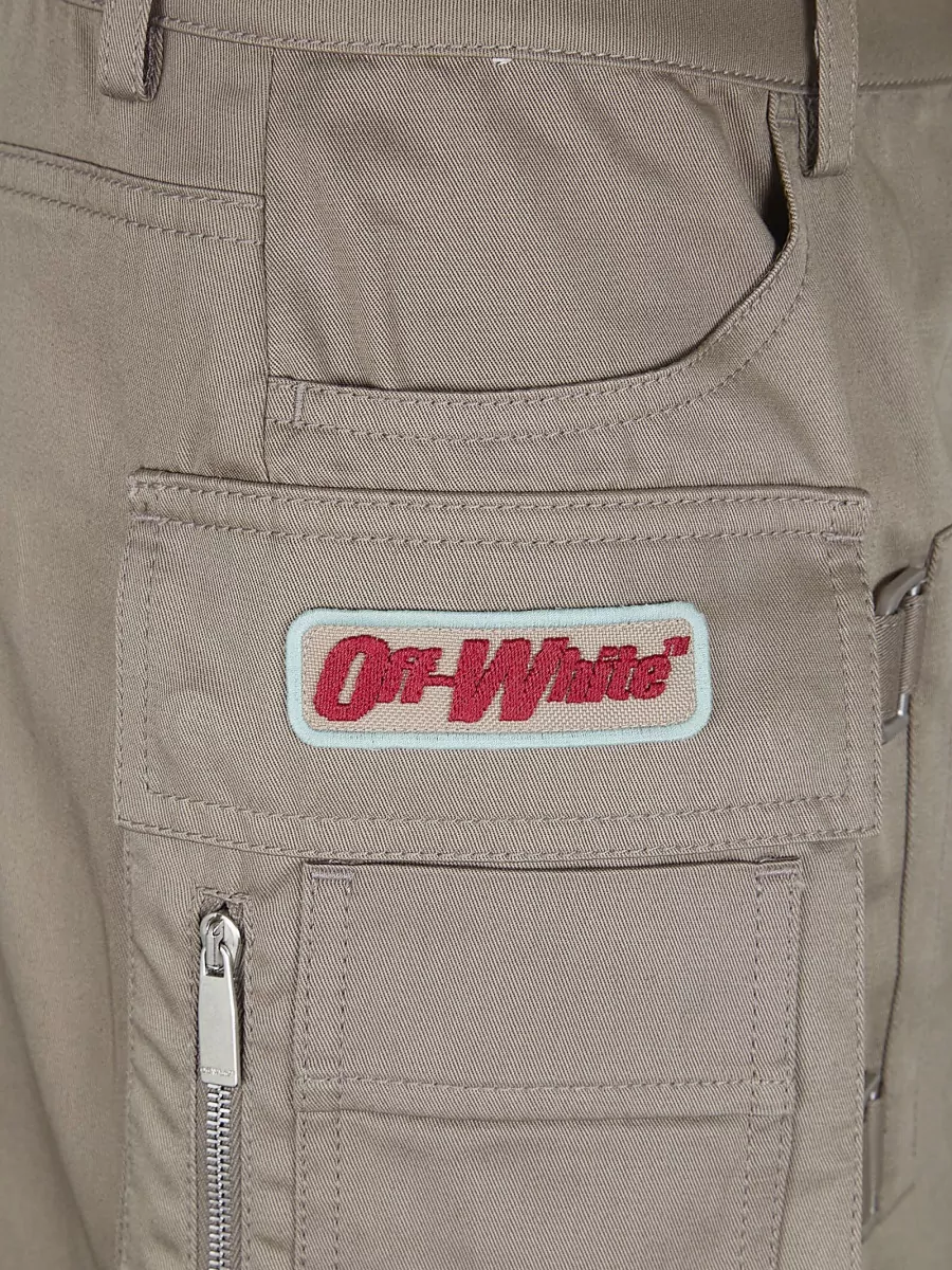 Off-White Cotton Mini Skirt