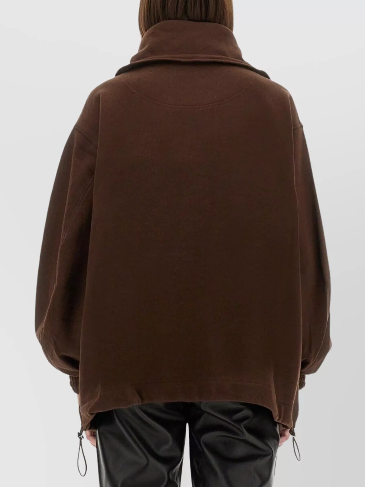 The Attico Logo Hooded Jacket Front Pocket