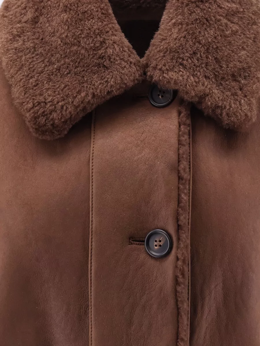 Brunello Cucinelli Shearling Reversible Sleeveless Coat