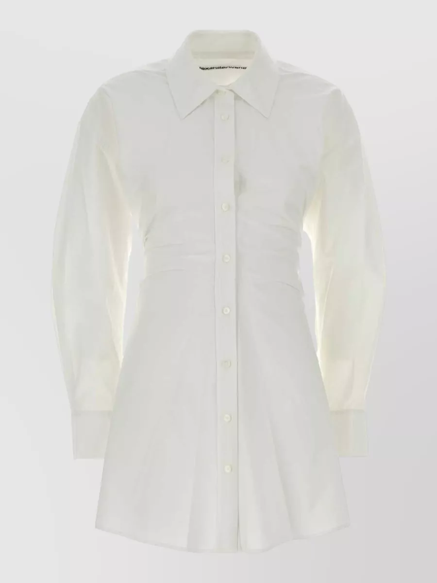 Alexander Wang cotton poplin shirt mini dress