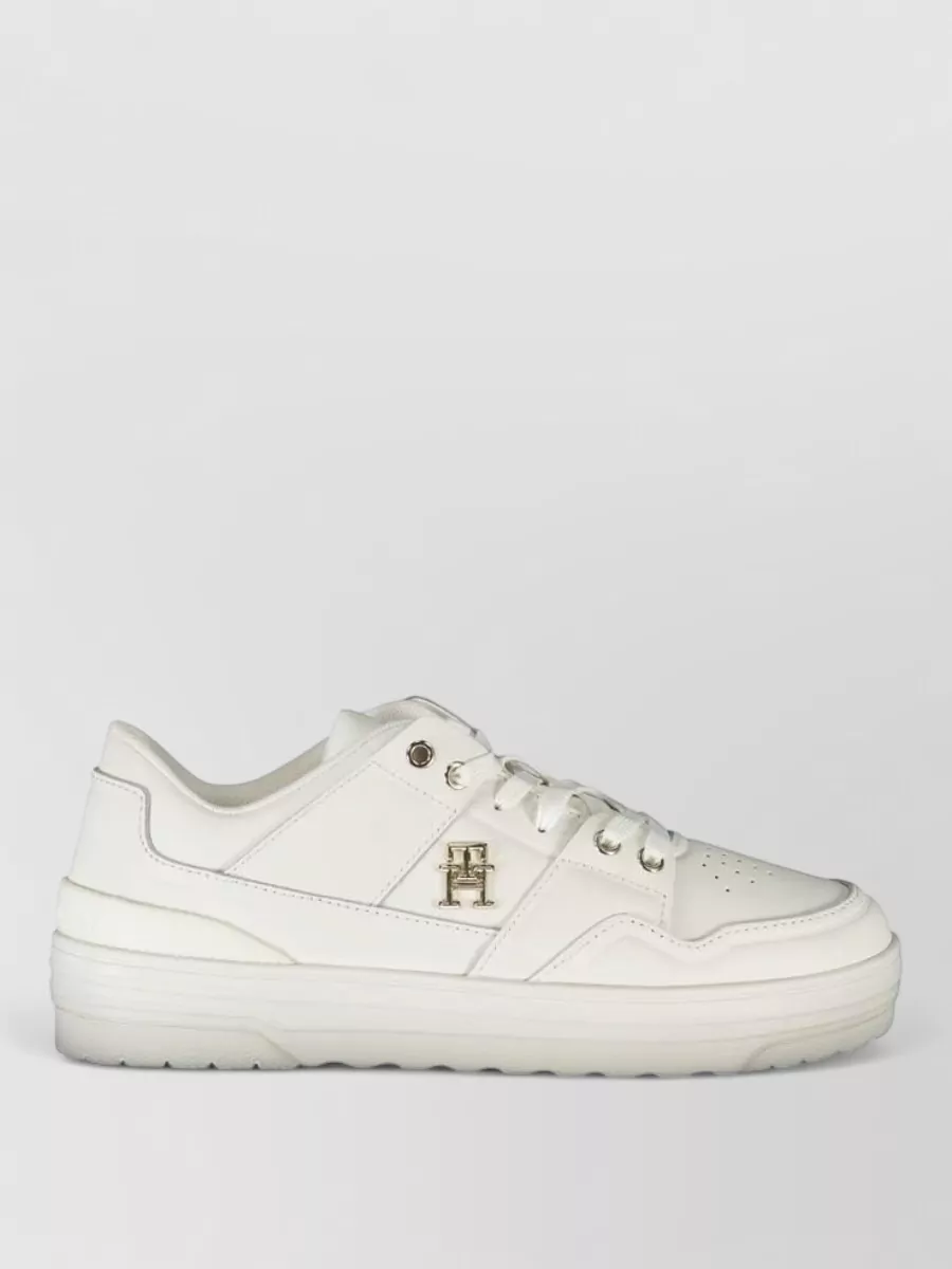 Tommy Hilfiger leather lace-up sneakers