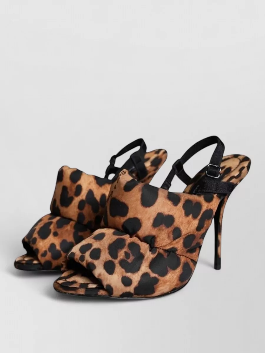 Dolce&Gabbana Leopard-Print Slingback Sandals