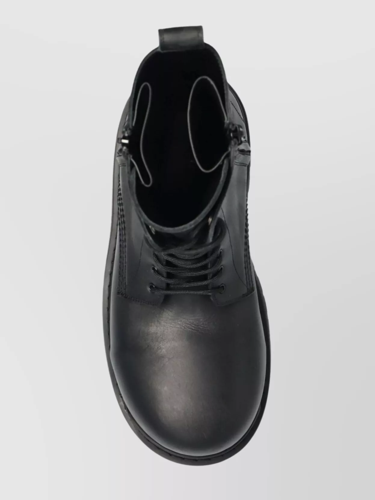 Balenciaga Oversized Leather Boots With Chunky Rubber Sole
