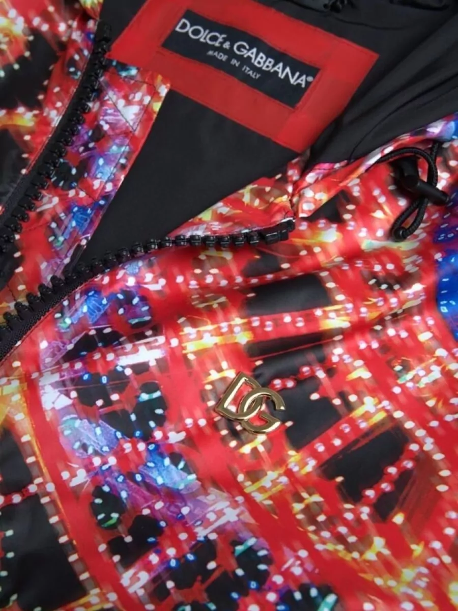 Dolce&Gabbana Printed Hooded Jacket