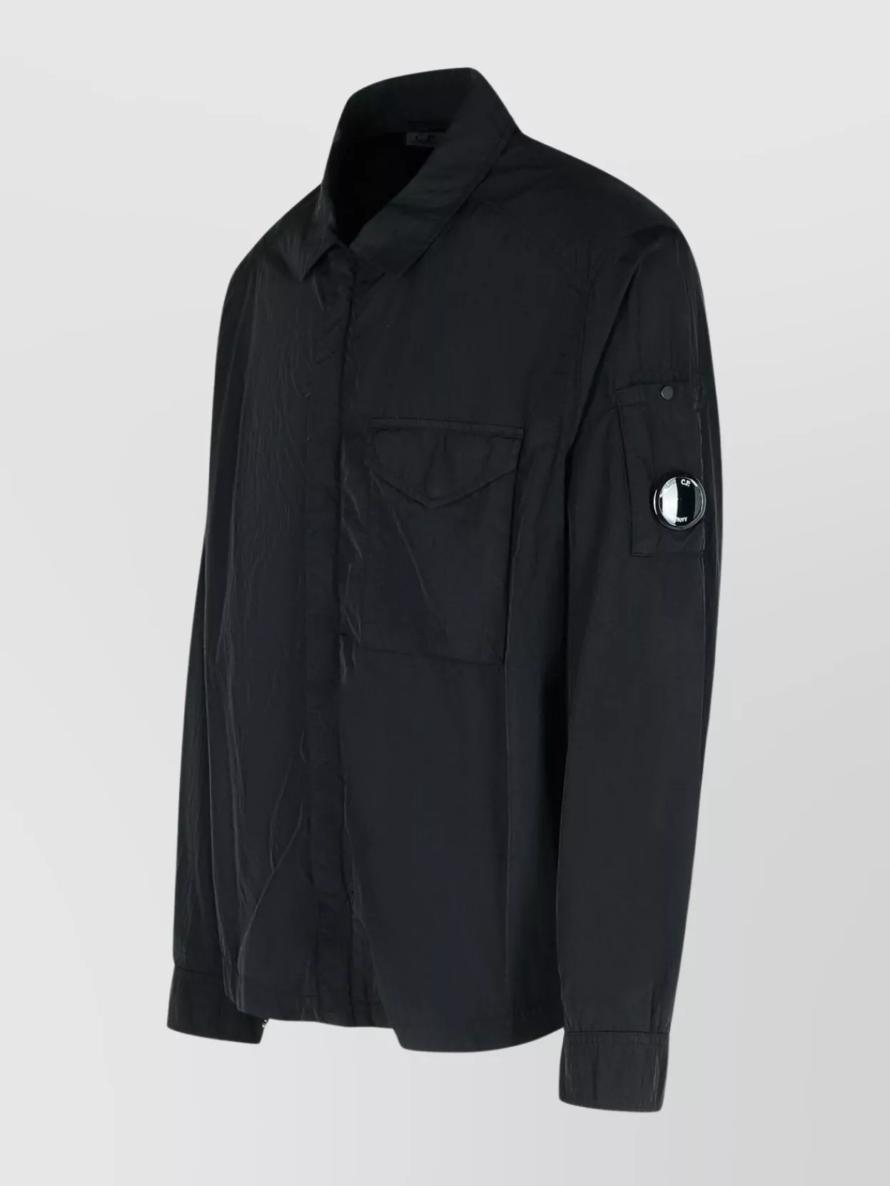 C.p. Company Nylon Jacket With Arm Patch Detail
