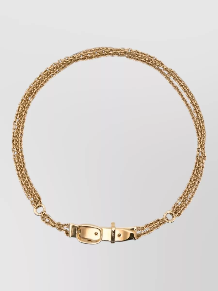 Chloé brass necklace
